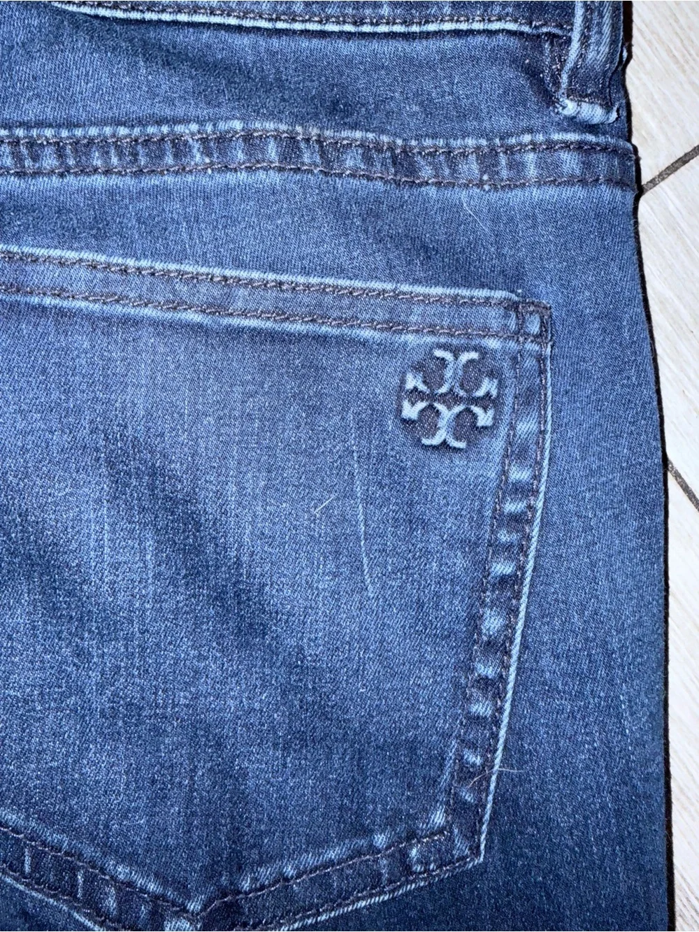 Tory Burch Navy Skinny Jeans